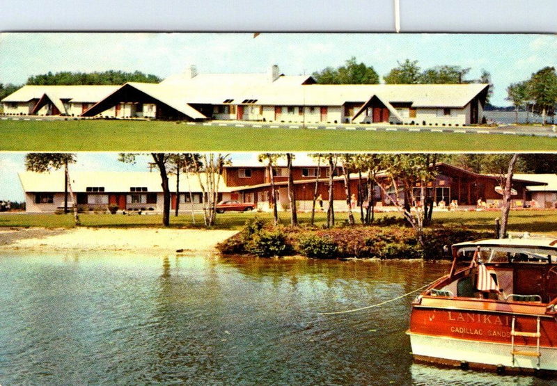 Lake Cadillac Resort (Cadillac Sands Resort) - Vintage Postcard (newer photo)